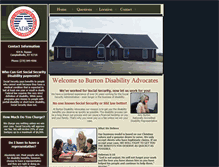 Tablet Screenshot of burtondisability.com